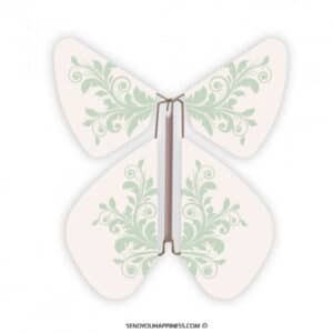Magic Butterfly Baroque Pastel Green copyright sendyouhappiness.com