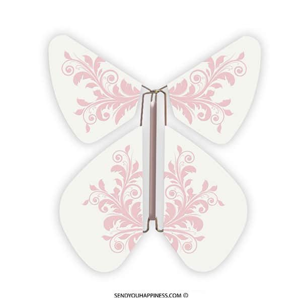 Magic Butterfly Baroque Pastel Pink copyright sendyouhappiness.com