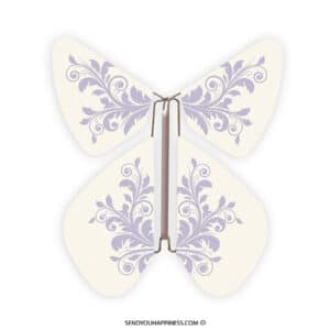 Magic Butterfly Baroque Pastel Purple copyright sendyouhappiness.com