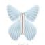 Magic Butterfly Feather Pastel Blue copyright sendyouhappiness.com