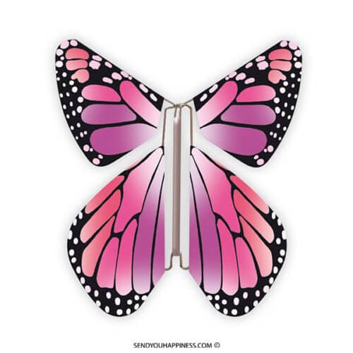 Magische Schmetterling Neues Konzept Rosa copyright sendyouhappiness.com