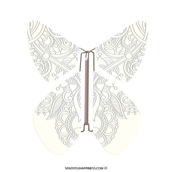 Magic Butterfly Tattoo Yellow Silver copyright sendyouhappiness.com