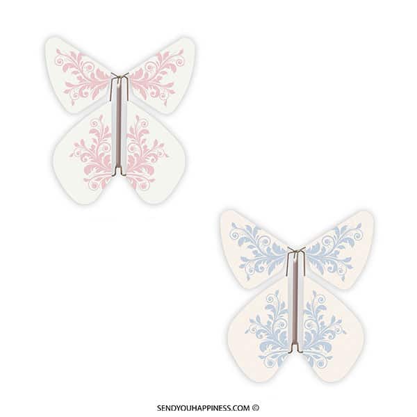 Magic Flyer Schmetterling Barock Gender Pastellrosa Pastellblau copyright sendyouhappiness.com