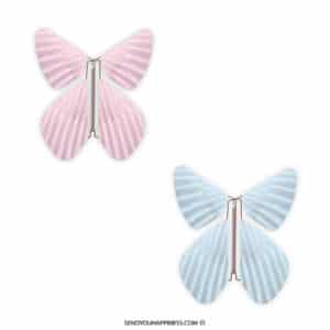 Magic Flyer Butterfly Feather Gender Pastel Pink Pastel Blue copyright sendyouhappiness.com