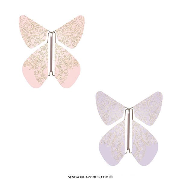 Magic Flyer Butterfly Tattoo Gender Pink Blue copyright sendyouhappiness.com