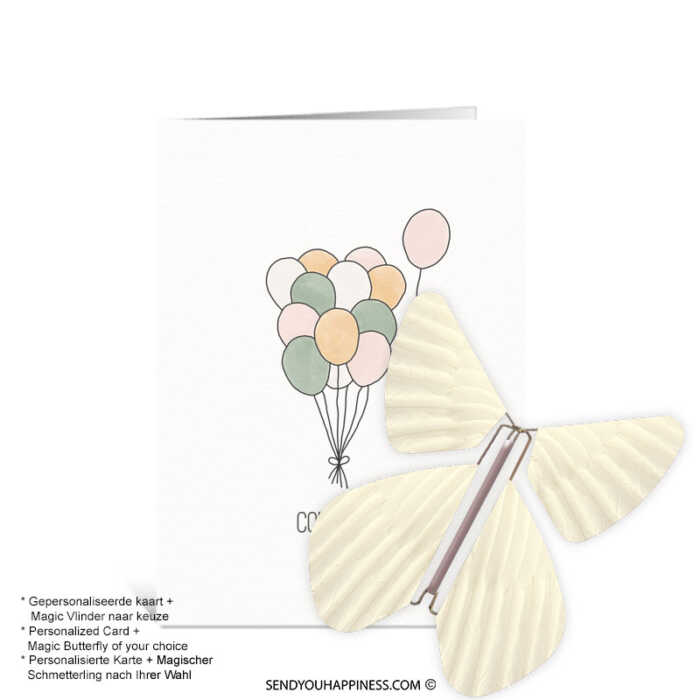Karte Little Happiness Balloons sendyouhappiness.com